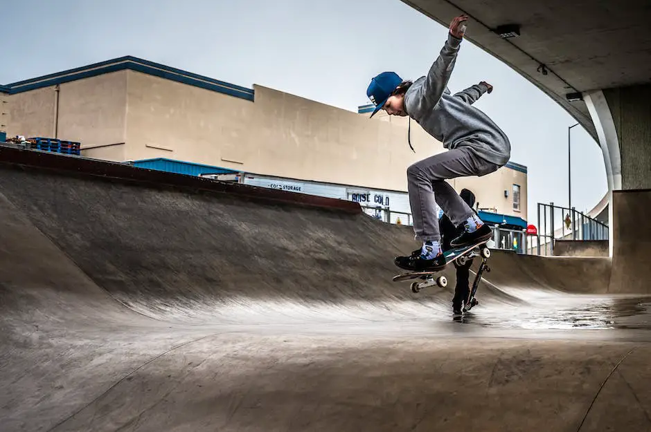 A skateboarder performing a trick on a concrete ramp at Casa De Oro Skate Park