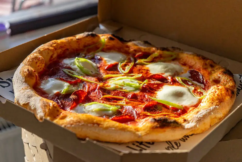 A wood-fired pizza with fresh ingredients